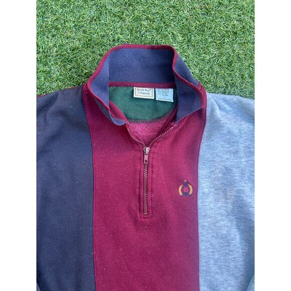 Vintage Bugle Boy Company BBC Sport Quarter-Zip Pullover - Picture 2 of 6